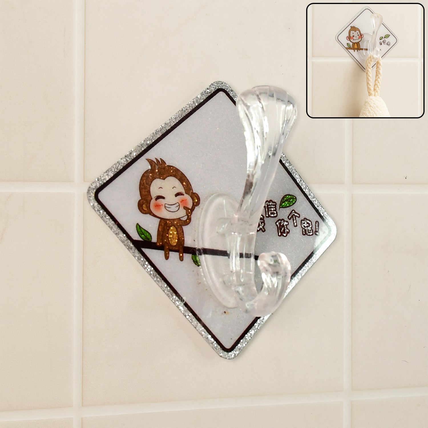 Adhesive Transparent Wall Hook Adhesive Transparent Wall Hook
